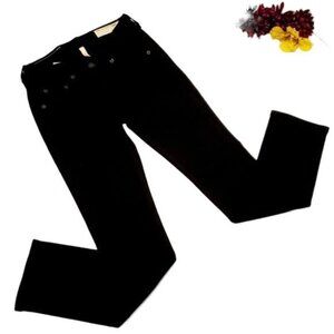 Rag Bone Denim Black Jeans 5 Pocket Stretch Skinny Capri Pants Bottom